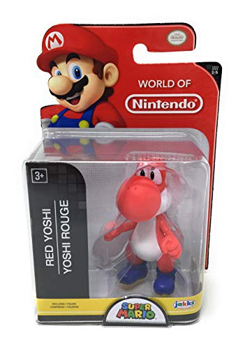 World of Nintendo Super Mario Red Yoshi 2-5 Mini Figure 1-5