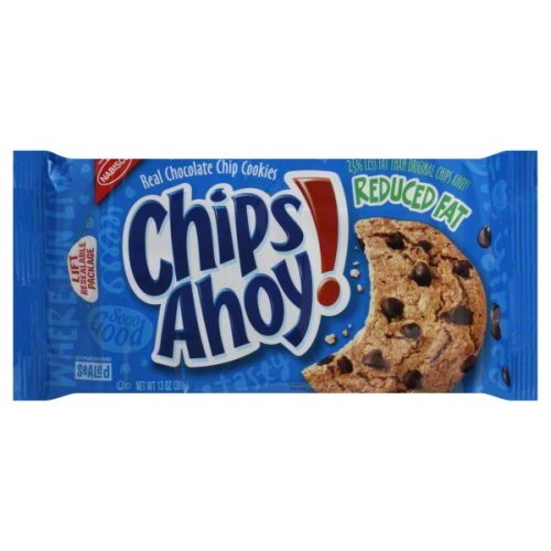 Chips Ahoy Cookies  -Pack of 3- -13 oz Reduced Fat  Real Chocolate Chip-