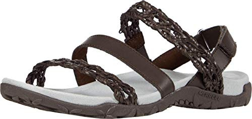 Merrell Womens Terran Braid Slingback Sandal  Espresso  11