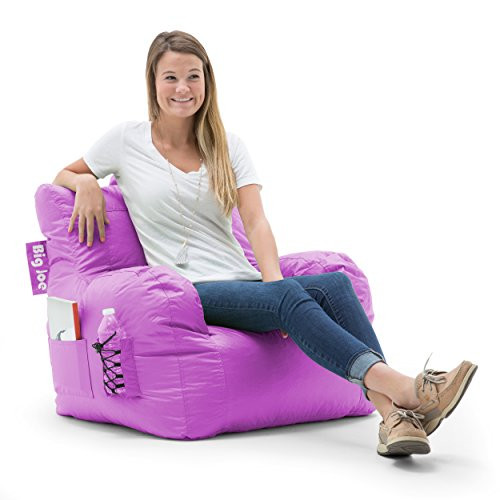 Big Joe 645624 Dorm Bean Bag Chair, Radiant Orchid