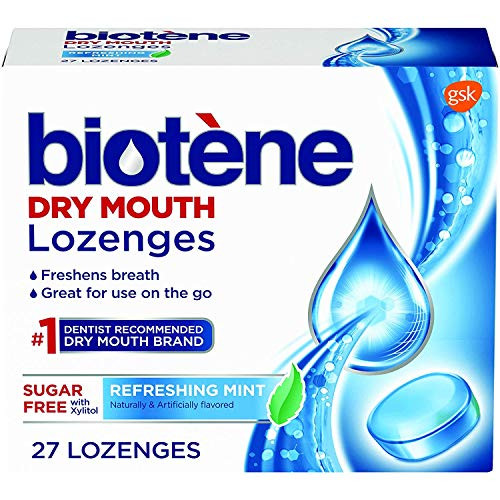 Biotene Dry Mouth Lozenges  Refreshing Mint  27 Count -Pack of 2-