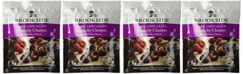 Brookside Dark Chocolate Crunchy Clusters Berry Medley Fruit Flavors Pouch 5 Ounce-pack of 4 Bags- Brookside Dark Chocolate Crunchy Clusters Berry Medley Fruit Flavors Pouch 5 Ounce-pack of 4 Bags-