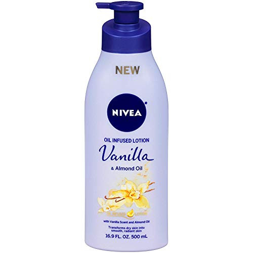 Nivea Lotion Oil-Infused Vanilla-Almond Oil 16-9 Ounce Pump -500ml- -2 Pack- Nivea Lotion Oil-Infused Vanilla-Almond Oil 16-9 Ounce Pump -500ml- -2 Pack-