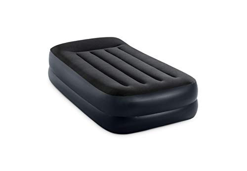 Intex Dura-Beam Standard Series Pillow Rest Raised Airbed w-Built-in Pillow and Internal Electric Pump  Twin