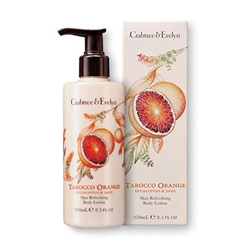 Crabtree & Evelyn Skin Refreshing Body Lotion, Tarocco Orange, Eucalyptus and Sage, 8.5 Fl Oz