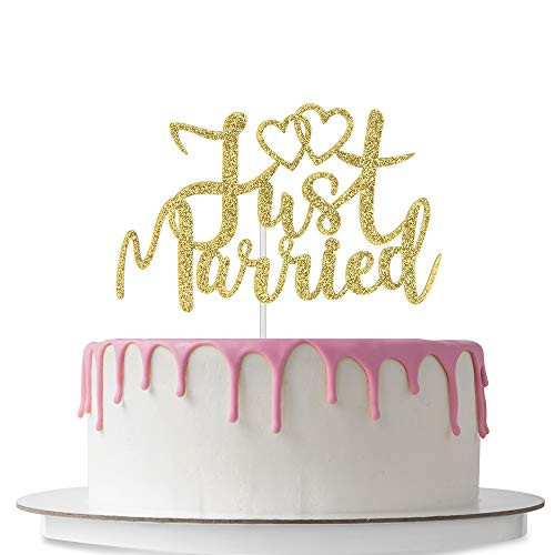 Helewilk Just Married Cake Topper Mr and Mrs Sign Cake Decorations Wedding Engagement Bridal Shower Bachelorette Party Decor Supplies Gold Glitters Helewilk Just Married Cake Topper Mr and Mrs Sign Cake Decorations Wedding Engagement Bridal Shower Bachelorette Party Decor Supplies Gold Glitters