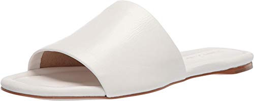 Massimo Matteo Leather Slide Sandal White 9 M