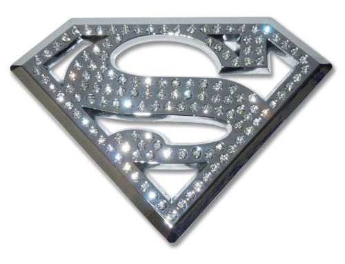 Elektroplate Superman METAL Auto Emblem with Crystals Elektroplate Superman METAL Auto Emblem with Crystals