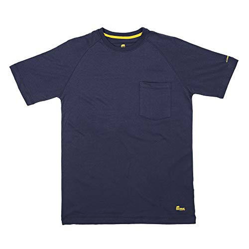 Berne Mens Performance Short-Sleeve Pocket Tee  6X-Large Tall  Navy