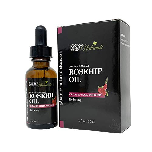 GGC Naturals Rosehip Oil 100 Pure Organic Unrefined Cold Pressed Anti Aging Rose Hip Moisturizer for Hair Skin and Nails 1 fl oz - 30ml GGC Naturals Rosehip Oil 100 Pure Organic Unrefined Cold Pressed Anti Aging Rose Hip Moisturizer for Hair Skin and Nails 1 fl oz - 30ml