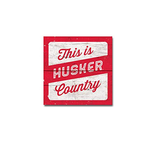 NCAA Legacy Nebraska Cornhuskers Wood Plank Magnet 3x3  One Size  Wood