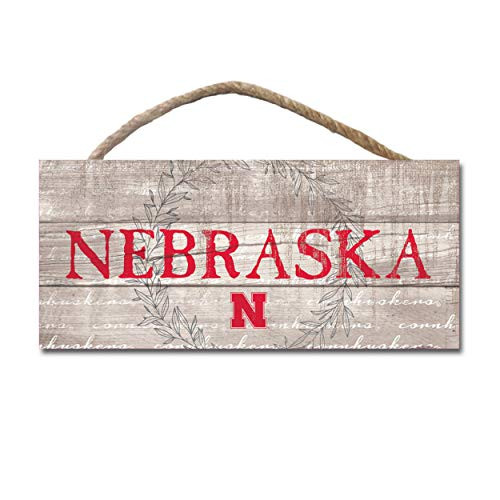 NCAA Legacy Nebraska Cornhuskers Wood Plank Hanging Sign 10x5  One Size  Wood