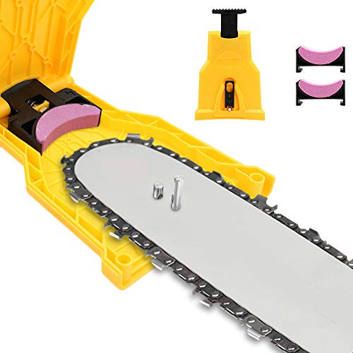Flantor Chainsaw Sharpener Universal Chainsaw Teeth Sharpener Fast Sharpening Stone Grinder Tools Portable Chain Saw Blade Sharpener with 2 Holes for Flantor Chainsaw Sharpener Universal Chainsaw Teeth Sharpener Fast Sharpening Stone Grinder Tools Portable Chain Saw Blade Sharpener with 2 Holes for
