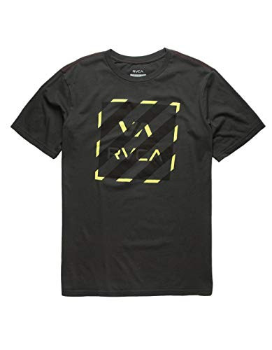 RVCA Men Hazard Box Tee Black Small