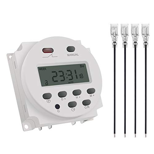 CN101A 12V Timer Switch 7 Days Weekly Programmable Digital Time Relay DC-AC Power Supply Timer