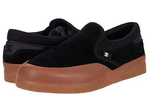 DC Boys Infinite Slip-ON Skate Shoe  Black-Gum 11 Little Kid