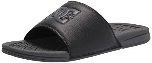 DC mens Bolsa Slide Sandal  Dark Grey-Black  8 US