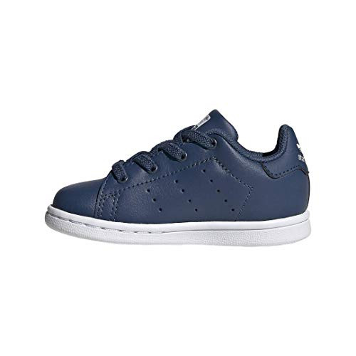 adidas Originals Baby Unisexs Stan Smith Elastic Sneaker  Night Marine-Night Marine-Footwear White  7K