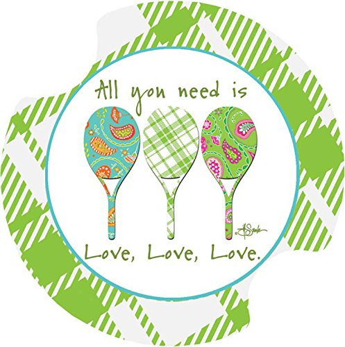 Thirstystone All You Need Is Love Car Cup Holder Coaster, 2-Pack