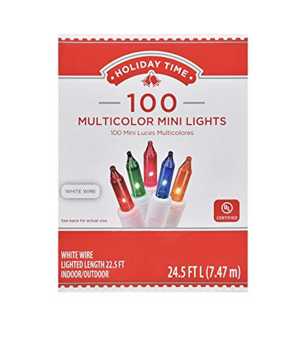 Walmart Inc Holiday Time Mini Christmas Lights  24-5ft  Multicolor  100 Count