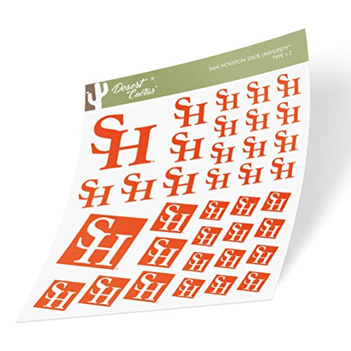 Sam Houston State University SHSU Bearkats NCAA Sticker Vinyl Decal Laptop Water Bottle Car Scrapbook -Type 1 Sheet-