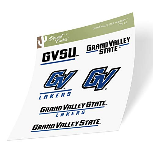 Grand Valley State University GVSU Lakers NCAA Sticker Vinyl Decal Laptop Water Bottle Car Scrapbook -Type 2 Sheet- Grand Valley State University GVSU Lakers NCAA Sticker Vinyl Decal Laptop Water Bottle Car Scrapbook -Type 2 Sheet-