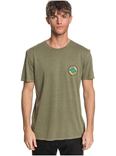 Quiksilver Mens Black Coffee Short Sleeve TEE  Kalamata  L