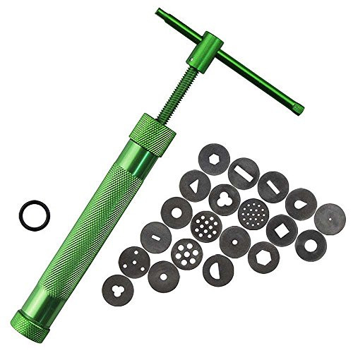 Kangkang@ Rotating Polymer Clay Fimo Extruder Crowded Mud Machine for Pottery Arts Crafts Cake Fondant Sculpture Decorating Tools Set