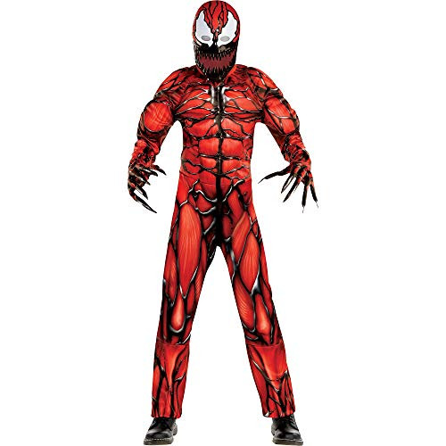 Party City Carnage Halloween Costume for Boys  Venom 2  Large -10-12-  Includes Jumpsuit  Plastic Mask and Gloves