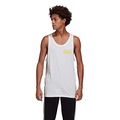 adidas Originals Mens Shattered Tank White Medium