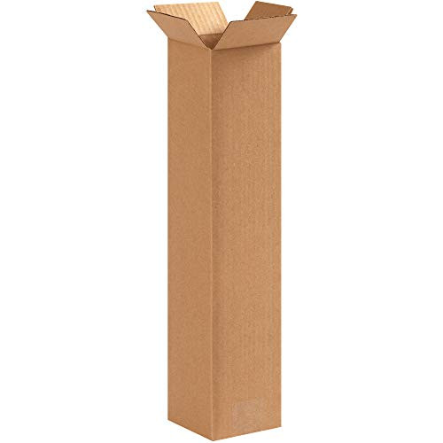 Caja Shipping Tall Corrugated Boxes  4 x 4 x 18  Kraft  25-Bundle