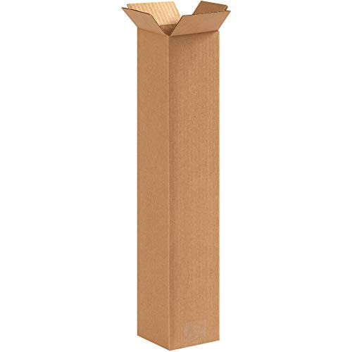 Caja Shipping Tall Corrugated Boxes  4 x 4 x 20  Kraft  25-Bundle