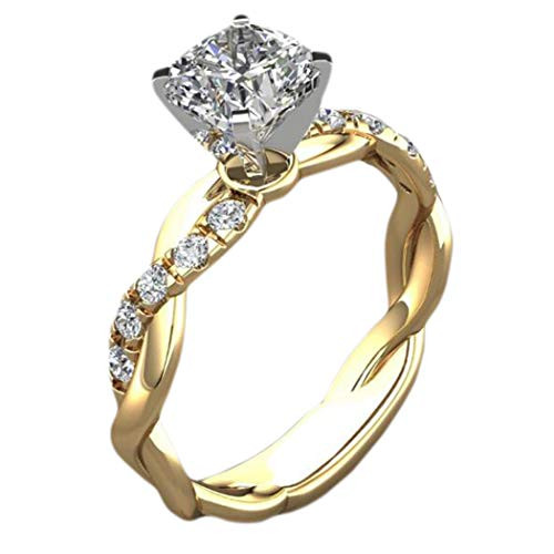 Brishow Engagement Rings Stainless Steel Ring Promise Eternity Wedding Bands for Women and Girls Anniversary Zircon Diamond Ring CZ Ring Size 5-10 -Go Brishow Engagement Rings Stainless Steel Ring Promise Eternity Wedding Bands for Women and Girls Anniversary Zircon Diamond Ring CZ Ring Size 5-10 -Go