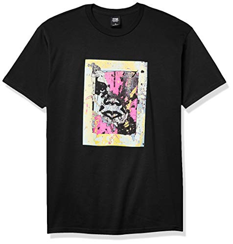 Obey Mens Basic SS Enhanced Disintegration TEE  Black  Small