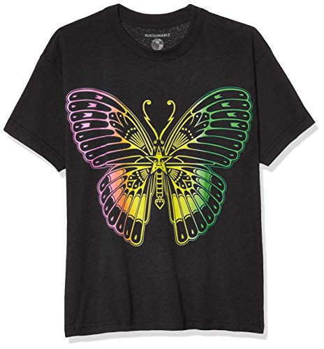 Obey Mens SS Sustainable Butterfly TEE  Black  Large