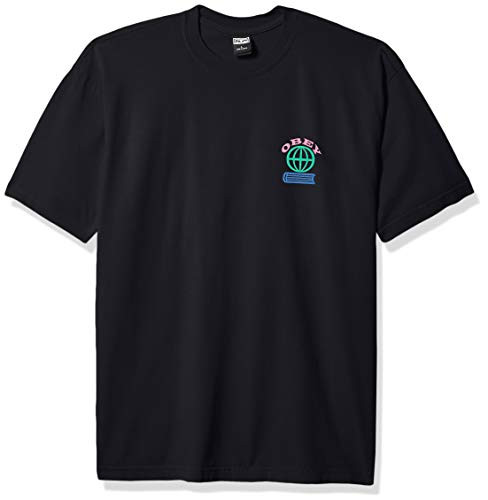 Obey Mens Knowledge is Power-Heavy Weight Classic Box TEE  Off Black  X-Large