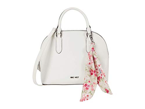 Nine West Joie Dome Satchel Optic White One Size