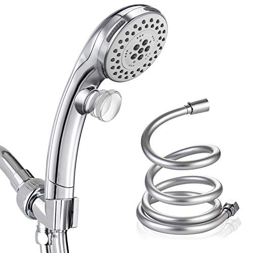 Handheld Shower Head AIMSHINE High Pressure Hand held Shower Rainfall Combo 6-Setting with ON-OFF Pause Switch and 5Spa Spray Modes with Detachable Br