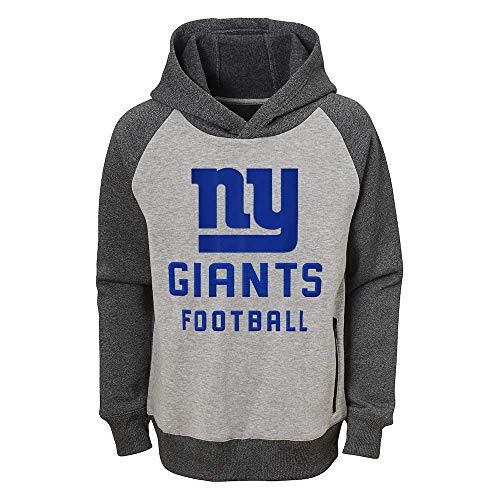 New York Giants NFL Boys Youth 8-20 Gray Primary Logo Foundation Raglan Pullover Hoodie Sweatshirt -Youth X-Large 18-20- New York Giants NFL Boys Youth 8-20 Gray Primary Logo Foundation Raglan Pullover Hoodie Sweatshirt -Youth X-Large 18-20-