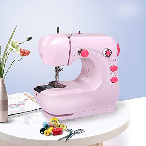 Portable Electric Sewing Machine with Foot Pedal and Double Thread  Mini Lightweight Household Sewing Machine for Professionals and Beginners  2 Speed Portable Electric Sewing Machine with Foot Pedal and Double Thread  Mini Lightweight Household Sewing Machine for Professionals and Beginners  2 Speed