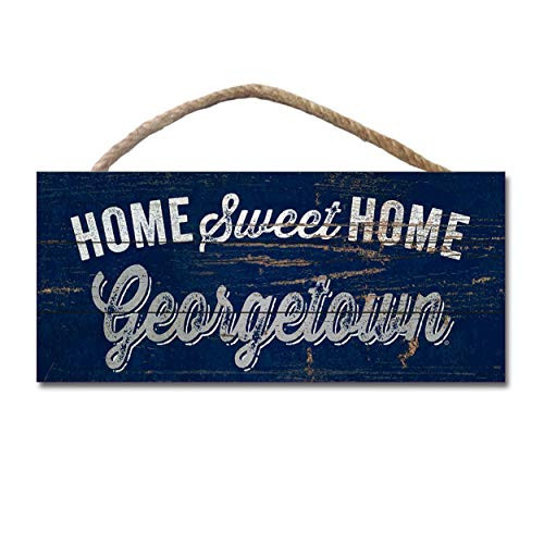 NCAA Legacy Georgetown Hoyas Wood Plank Hanging Sign 10x5  One Size  Wood