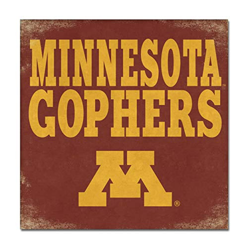 NCAA Legacy Minnesota Golden Gophers Canvas Wall Art 14x14  One Size  Custom