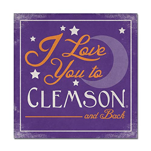 NCAA Legacy Clemson Tigers Canvas Wall Art 14x14  One Size  Custom