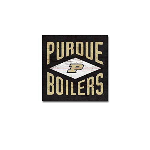 NCAA Legacy Purdue Boilermakers Wood Plank Magnet 3x3  One Size  Wood