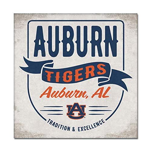 NCAA Legacy Auburn Tigers Canvas Wall Art 14x14  One Size  Custom