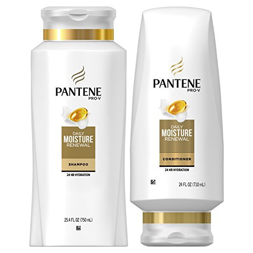 Pantene, Shampoo and Conditioner Kit, Pro-V Daily Moisture Renewal for Dry Hair, 25.4 oz and 24 oz, Kit