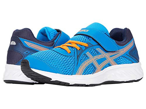 ASICS Kids Jolt 2 PS Running Shoes  Directoire Blue-Orange Cone  11