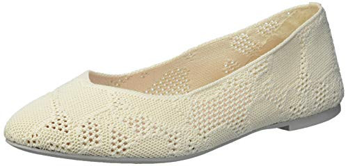 Skechers womens Ballet Flat  Natural  11 US