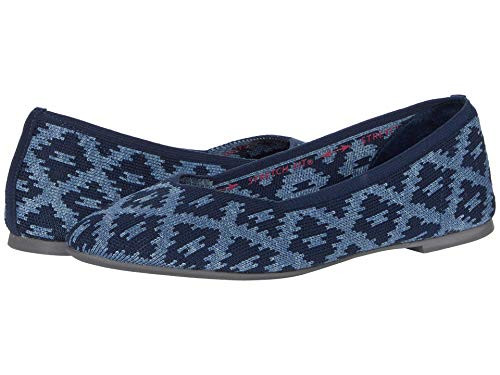 Skechers womens Cleo - Sweet Tribe Ballet Flat  Navy-Blue  11 US