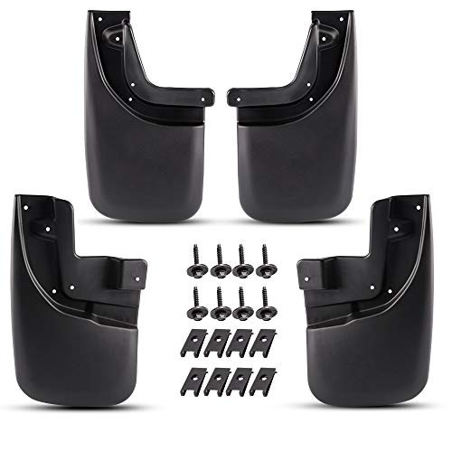 4Pcs Wheel Mud Guards Splash Flaps Compatible for Toyota 2005-2015 Tacoma Heavy Duty Molded Front and Rear Wheel Mud Guards Splash Flaps with OEM Fender